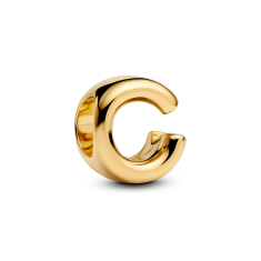 Pandora Letter C Alphabet Gold-Plated Charm 1