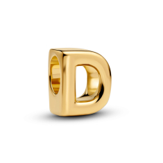 Pandora Letter D Alphabet Gold-Plated Charm 1