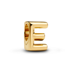 Pandora Letter E Alphabet Gold-Plated Charm 1