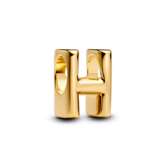 Pandora Letter H Alphabet Gold-Plated Charm 1