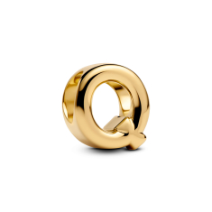 Pandora Letter Q Alphabet Gold-Plated Charm 1