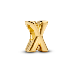 Pandora Letter X Alphabet Gold-Plated Charm 1