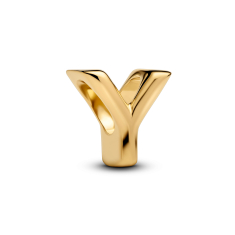 Pandora Letter Y Alphabet Gold-Plated Charm 1