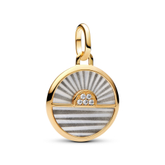 Pandora Sunrise Gold-Plated Medallion  Charm 1