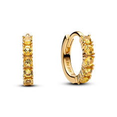 Pandora Timeless Yellow Gold-Plated Huggie Earrings 1