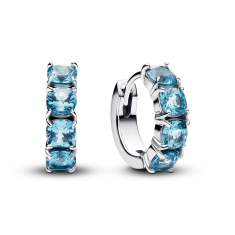 Pandora Timeless Light Blue Hoop Earrings 1