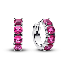 Pandora Timeless Pink Hoop Earrings 1