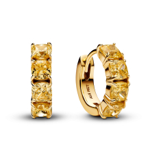Pandora Timeless Yellow Gold-Plated Hoop Earrings 1