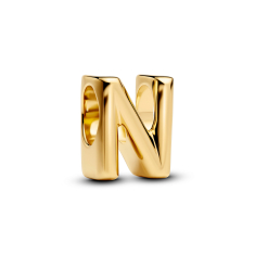Pandora Letter N Alphabet Gold-Plated Charm 1
