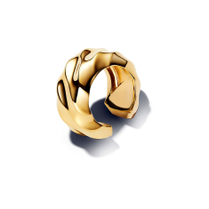Final Sale - Pandora Essence Rippled Gold-Plated Ear Cuff Earring 1