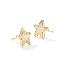 Kendra Scott Cassidy Stud Earrings in Ivory Mother-of-Pearl 1