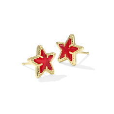Kendra Scott Cassidy Stud Earrings in Red Illusion 1