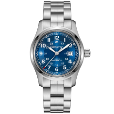 Hamilton Khaki Field Automatic Navy Blue Sunray Dial Stainless Steel Watch 42mm - H70605140 1