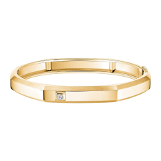 Messika Moderniste 1/20ctw Diamond 18k Yellow Gold Bangle Bracelet 1