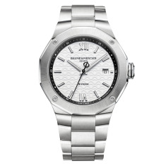 Baume & Mercier Riviera 10829 Automatic White Dial Stainless Steel Watch 42mm - M0A10829 1