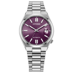 Ladies' Citizen Eco-Drive Tsuyosa Automatic Purple Dial Stainless Steel Watch 37mm - NJ0200-50W 1