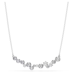 Swarovski Constella White Zirconia and Crystal Necklace, Rhodium-Plated 1