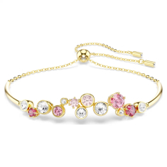 Swarovski Constella Mixed-Cut Multicolored Zirconia and Crystal Bracelet, Gold-Tone Plated 1