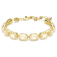 Swarovski Millenia Octagon Caramel Crystal Bracelet, Gold-Tone Plated 1