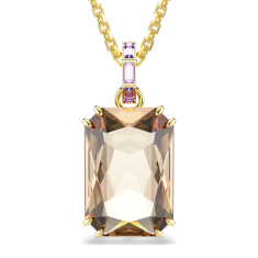 Swarovski Millenia Caramel and Purple Crystal Pendant Necklace, Gold-Tone Plated 1