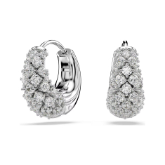 Swarovski Sublima White Zirconia Earrings, Rhodium-Plated 1