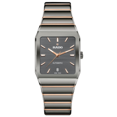 Rado Anatom Automatic Grey-Dial Two-Tone Grey and Rose Gold-Tone Bracelet Watch 32.5mm - R10203102 1
