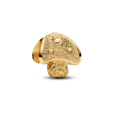 Pandora Textured Mushroom Gold-Plated Mini Charm 1