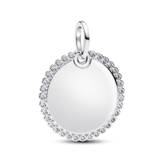 Pandora Engravable Round Tag Pendant 1