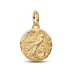 Pandora ME Swallow Gold-Plated Medallion Charm 1