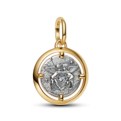 Pandora ME Cupids Two-Tone Gold-Plated and Sterling Silver Medallion Charm 1