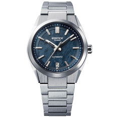 Casio Edifice Automatic Textured Blue Dial Stainless Steel Watch 43.5mm - EFK100D-2A 1