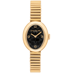 COACH Sammy Black Dial Gold-Tone Bracelet Watch 22.5mm - 14504571 1