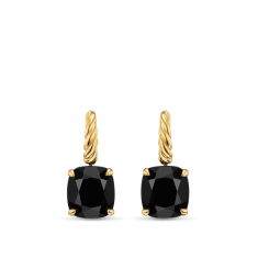 David Yurman Marbella Drop Earrings in 18K Yellow Gold with Black Onyx, 11mm 1