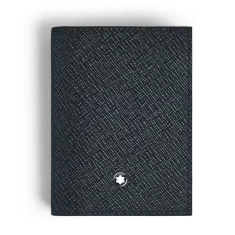 Montblanc Sartorial Card Holder 4cc in Tweed Blue 1
