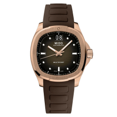 MIDO Multifort TV Big Date Brown Dial Rubber Strap Watch 39.2x40mm - M0495263729100 1