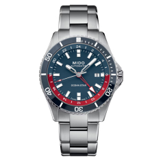 MIDO Ocean Star GMT Blue Dial Stainless Steel Bracelet and Extra Strap Special Edition Watch 44mm - M0266291104100 1