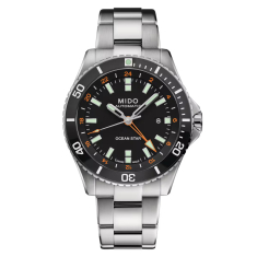 MIDO Ocean Star GMT Black Dial Stainless Steel Watch 44mm - M0266291105101 1