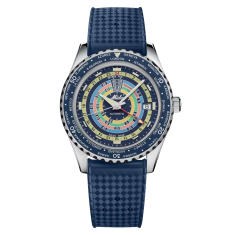 MIDO Ocean Star Decompression Worldtimer Blue Rubber Strap and Extra Bracelet Special Edition Watch 40.5mm - M0268291704100 1