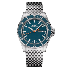 MIDO Ocean Star Tribute Blue Dial Stainless Steel Bracelet and Extra Strap Special Edition Watch 40.5mm - M0268301104100 1