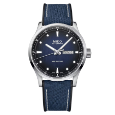MIDO Multifort M Blue Gradient Dial Blue Fabric Strap Watch 42mm - M0384301704100 1