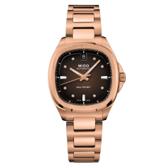 MIDO Multifort TV 35 Brown Diamond Dial Rose Gold-Tone Watch 34.2x35mm - M0493073329600 1