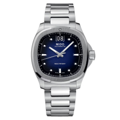 MIDO Multifort TV Big Date Blue Dial Stainless Steel Watch 39.2x40mm - M0495261104100 1
