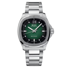 MIDO Multifort TV Big Date Green Dial Stainless Steel Watch 39.2x40mm - M0495261109100 1