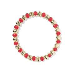 Kendra Scott Daphne Enamel Stretch Bracelet in Red Enamel 1