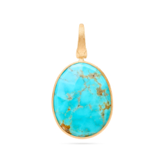 Marco Bicego Lunaria 18k Yellow Turquoise Pendant 1