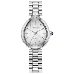Citizen L Rainell Silver-Tone Dial Stainless Steel Watch 26mmx31mm - EM1200-55A 1