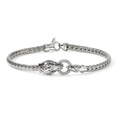 John Hardy Naga 1/20ctw Diamond Sterling Silver Bracelet 1