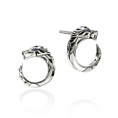 John Hardy Naga Sterling Silver Stud Earrings 1