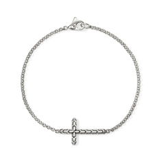 John Hardy Essential Cross Sterling Silver Bracelet 1