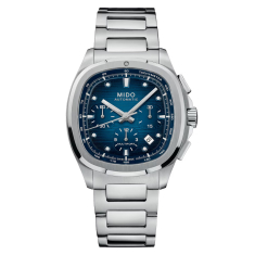 MIDO Multifort TV Chronograph Blue Dial Stainless Steel and Extra Strap Special Edition Watch 41.2x42mm - M0495271104100 1